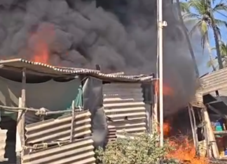 தேங்காப்பட்டணம்: மீன்பிடி துறைமுகத்தில் திடீர் தீ விபத்து