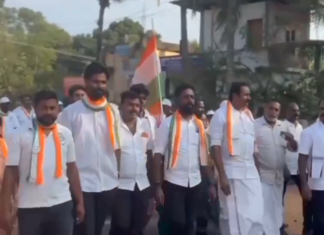 நடைக்காவு: ராஜேஷ் குமார் எம் எல் ஏ பாதயாத்திரை