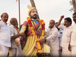 குமரி: சத்திரபதி சிவாஜி திருவுருவச்சிலை பிரதிஷ்டை