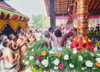 களியக்காவிளை: சிவபார்வதி கோயிலில் சிவராத்திரி விழா துவக்கம்