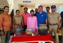 தக்கலை: சாராய ஊறல் பறிமுதல்; ஒருவர் கைது