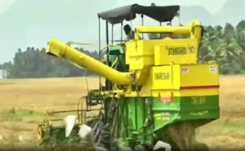 குமரியில் இரண்டாவது பருவ நெல் அறுவடை தொடக்கம்.