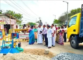 முதலமைச்சர் வருகை; பணிகள் குறித்து அமைச்சர் ஆய்வு.