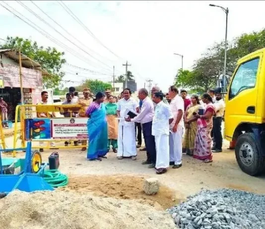 முதலமைச்சர் வருகை; பணிகள் குறித்து அமைச்சர் ஆய்வு.