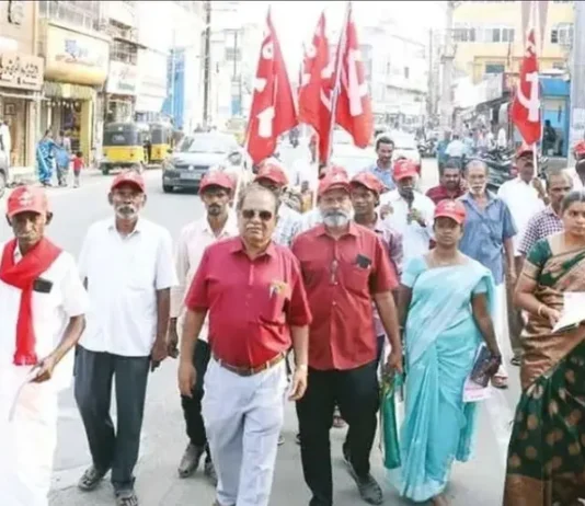 இந்திய கம்யூனிஸ்ட் கட்சி விழிப்புணர்வு பேரணி.