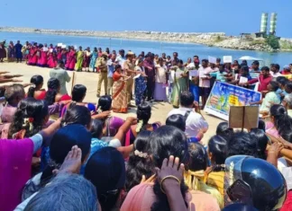 தேங்காபட்டணம்: மீனவ கிராமத்தில் தேர்தல் விழிப்புணர்வு