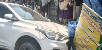 மார்த்தாண்டம்: சொகுசு கார் மோதி 3 பைக்குகள் சேதம்