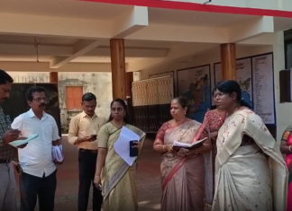 குளச்சல்: பதற்றமான வாக்குச்சாவடிகளில் கலெக்டர் ஆய்வு
