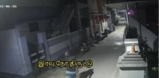 நாகர்கோவில்: இரவில் பெட்ரோல் திருடும் வாலிபர் -வீடியோ