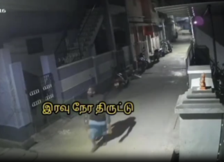 நாகர்கோவில்: இரவில் பெட்ரோல் திருடும் வாலிபர் -வீடியோ