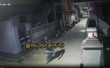 நாகர்கோவில்: இரவில் பெட்ரோல் திருடும் வாலிபர் -வீடியோ