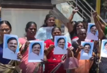 வடசேரியில் தளவாய் சுதந்திரத்திற்கு எதிராக போராட்டம்