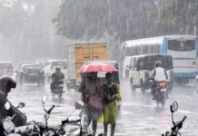 குமரியில்:அடுத்த 3 நாட்களுக்கு இடி, மின்னலுடன் மழை