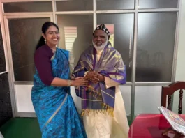 மார்த்தாண்டம்: ஆயரை சந்தித்த பா. ஜ வேட்பாளர் விஜயதரணி