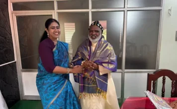 மார்த்தாண்டம்: ஆயரை சந்தித்த பா. ஜ வேட்பாளர் விஜயதரணி