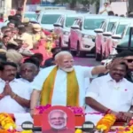 நாகர்கோவிலில் பிரதமர் மோடியின் ரோடு ஷோ தொடங்கியது