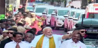 நாகர்கோவிலில் பிரதமர் மோடியின் ரோடு ஷோ தொடங்கியது