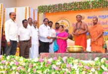 குமரியில்: கோவில் விழாவில் நீதிபதி விக்டோரியா கெளரி பங்கேற்ப