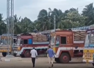 கும்பகோணத்தில் இருந்து 2500 டன் ரேஷன் அரிசி குமரி வருகை