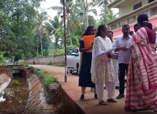 குமரியில்: கால்வாய் புனரமைப்பு பணிகளை கலெக்டர்