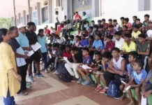 குமரியில்: விளையாட்டு வீரர்களுக்கான தேர்வு
