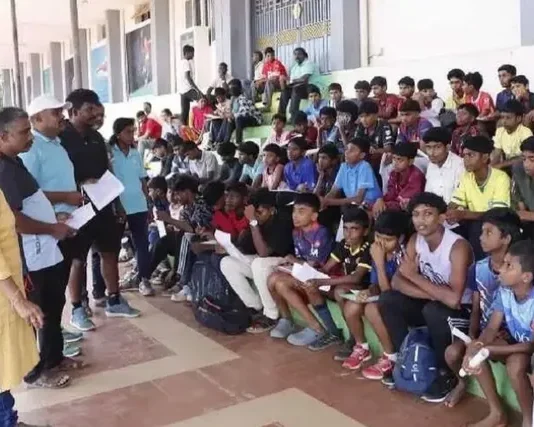 குமரியில்: விளையாட்டு வீரர்களுக்கான தேர்வு