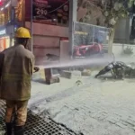 பெட்ரோல் பங்கில் திடீரென தீப்பிடித்த பைக் – பரபரப்பு