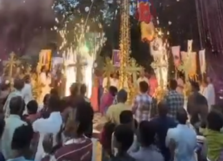 தேமானூர்: புனித தோமையார் ஆலய விழா துவக்கம்