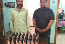 இரணியல்: 49 மது பாட்டில்களுடன் 2 பேர் கைது