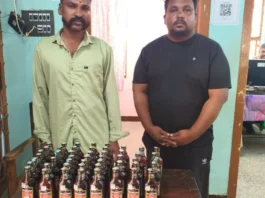 இரணியல்: 49 மது பாட்டில்களுடன் 2 பேர் கைது