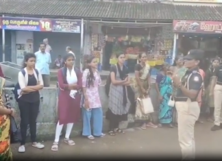 குமரியில் ‘சிங்கப்பெண்’ சிறப்பு படையினர் விழிப்புணர்வு
