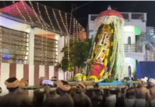 திருவட்டாறு ஸ்ரீராமன்கோணம் அய்யா நாராயண பதியில் சாமி ஊர்வலம்