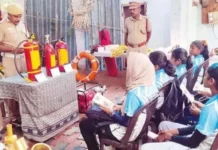 நாகர்கோவிலில் தீ பாதுகாப்பு விழிப்புணர்வு பயிற்சி