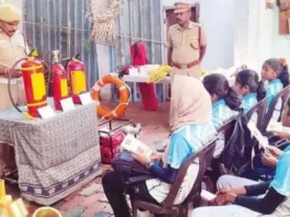 நாகர்கோவிலில் தீ பாதுகாப்பு விழிப்புணர்வு பயிற்சி