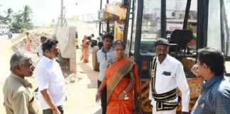 நாகர்கோவில் பாலம் விரிவாக்க பணி மேயர் ஆய்வு