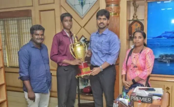 குமரி: தேசிய போட்டியில் மாணவர் 2-ம் இடம்; கலெக்டர் பராட்டு