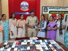 குமரி மாவட்டத்தில் பொதுமக்கள் தவறவிட்ட ரூ. 46 லட்சம் மதிப்பிலான 260 கைப்பேசிகள் போலீஸாரால் மீட்பு