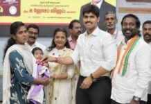 குமரி மாவட்டத்தில் 1,401 குழந்தைகளுக்கு தங்க மோதிரம்