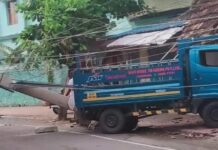 நாகர்கோவிலில் மின்கம்பத்தில் லோடு ஆட்டோ மோதி விபத்து – ஒருவர் படுகாயம்!