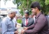கன்னியாகுமரி மாவட்ட பொறுப்பு நீதியரசருக்கு ஆட்சியர் புத்தகம் வழங்கி வரவேற்பு
