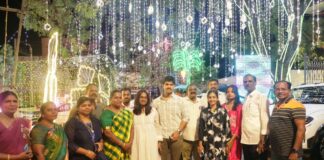 ஆயுத பூஜையை முன்னிட்டு வண்ண மின்விளக்குகளால் ஜொலித்த நாகர்கோவில் குடிநீர் சுத்திகரிப்பு நிலையம்! celebration of Ayudha Puja
