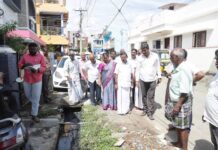 நாகர்கோவில் வாத்தியார் விளை பகுதியில் நாகர்கோவில் சட்டமன்ற உறுப்பினர் எஸ். ஆஸ்டின், மாநகராட்சி அதிகாரிகளுடன் நேரில்ஆய்வு!