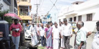 நாகர்கோவில் வாத்தியார் விளை பகுதியில் நாகர்கோவில் சட்டமன்ற உறுப்பினர் எஸ். ஆஸ்டின், மாநகராட்சி அதிகாரிகளுடன் நேரில்ஆய்வு!